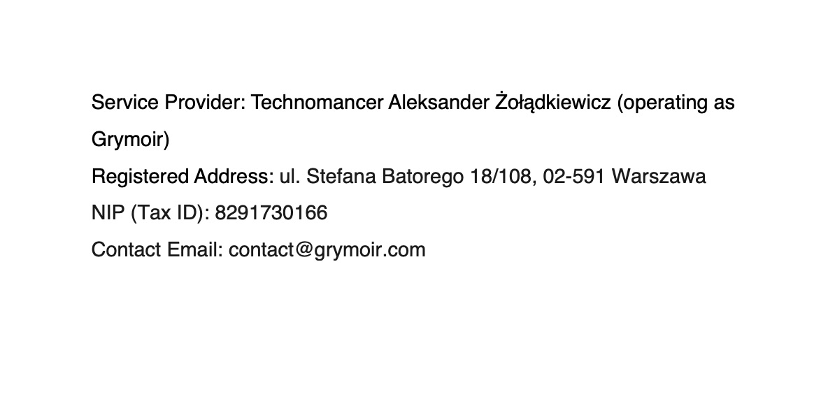 Service Provider Details